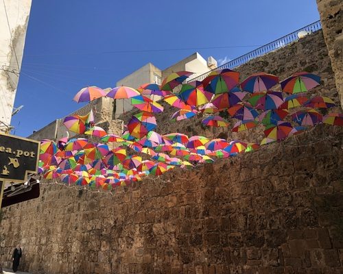 Tunisia in moto a Capodanno: Biserta umbrellas