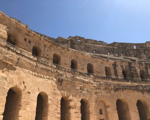 Tunisia in moto a Capodanno: El Jem dentro vicino